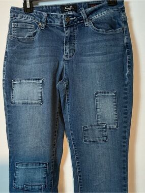 Earl Jeans Medium Blue Patchwork Skinny Jeans